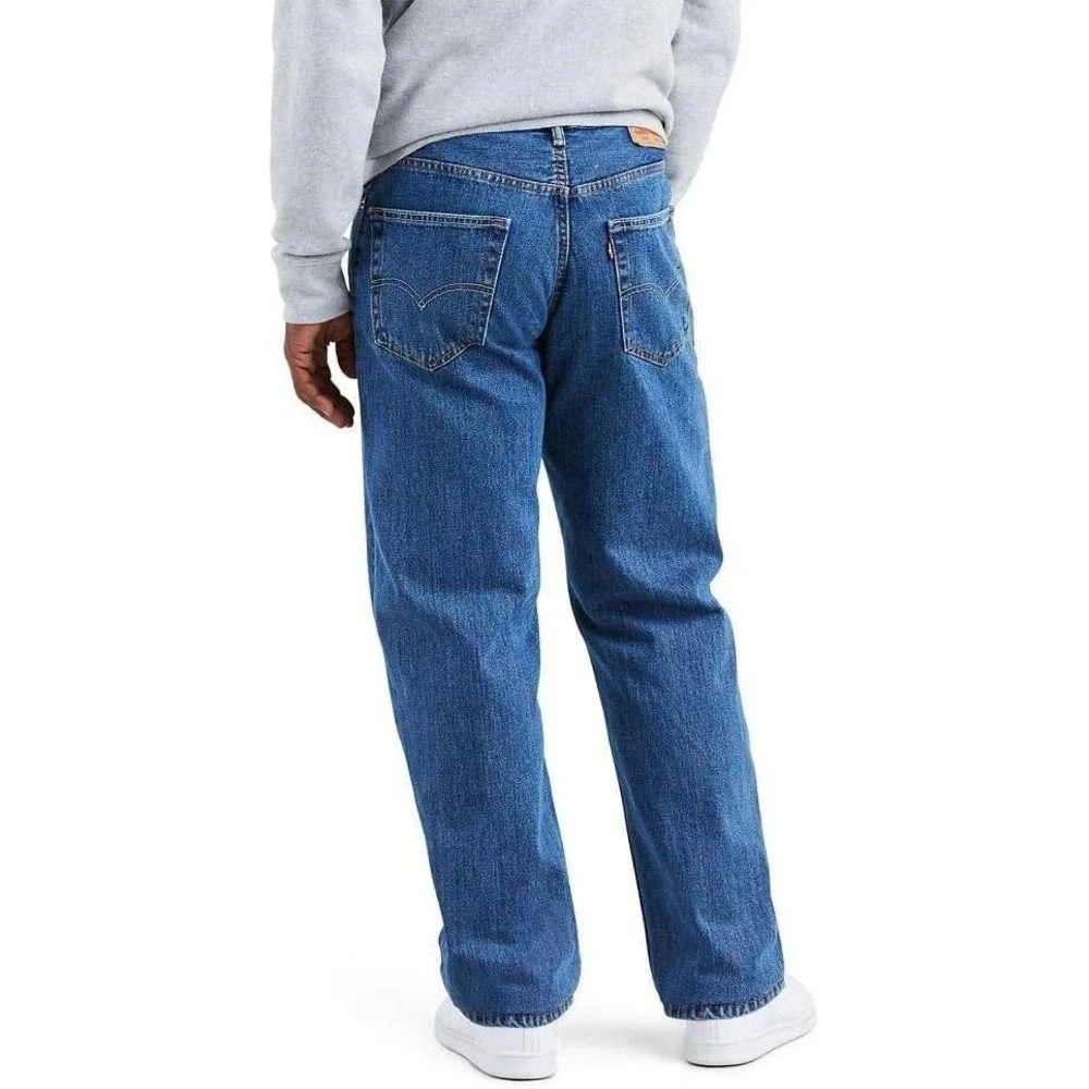Levi's 550 Relaxed 38x36 Men's Jeans Medium Stonewash Straight Leg Blue
